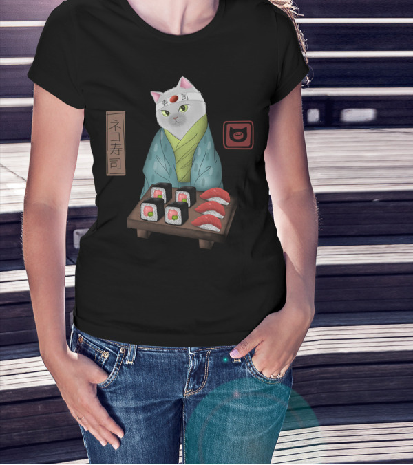 Sushi Cat Japanese T-Shirt
