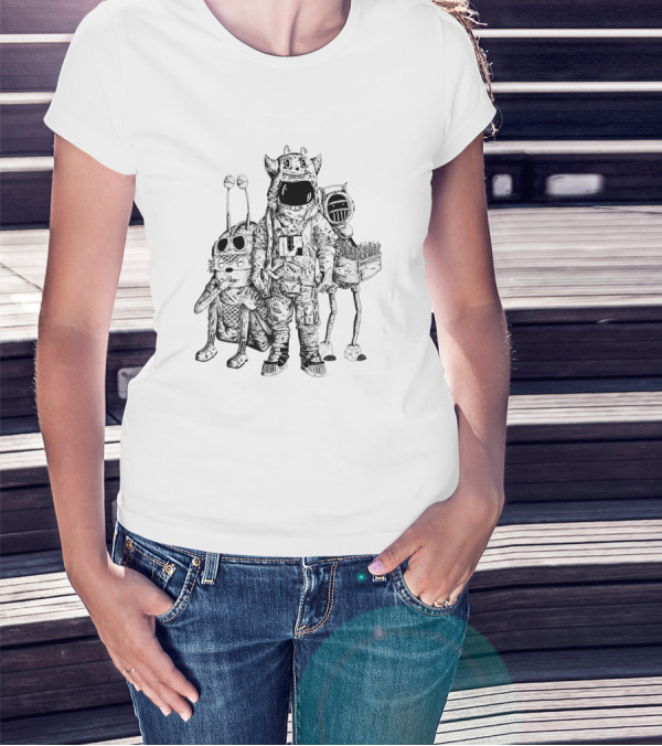 Astro And The Aliens 1100165 Intergalactic Adventure Crew T-Shirt