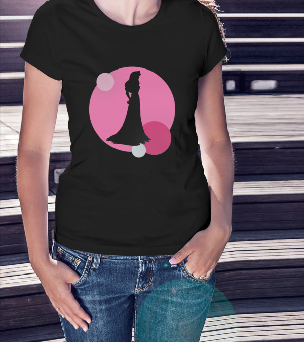 Aurora Silhouette 572801 Pink Circle T-Shirt