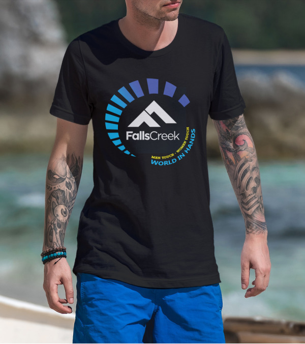 Falls Creek Men Touch Women Touch World In Hands T-Shirt
