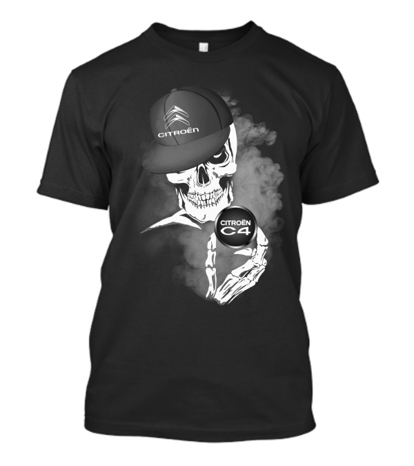 Citroën C4 Skull With Cap And Smoke Elements T-Shirt