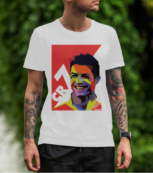 CR7 Colorful Soccer Icon T-Shirt