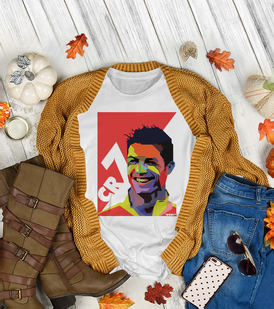 CR7 Colorful Soccer Icon T-Shirt
