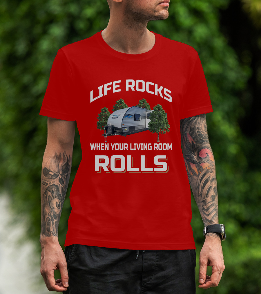 Life Rocks When Your Living Room Rolls Salem Cruise Lite T-Shirt