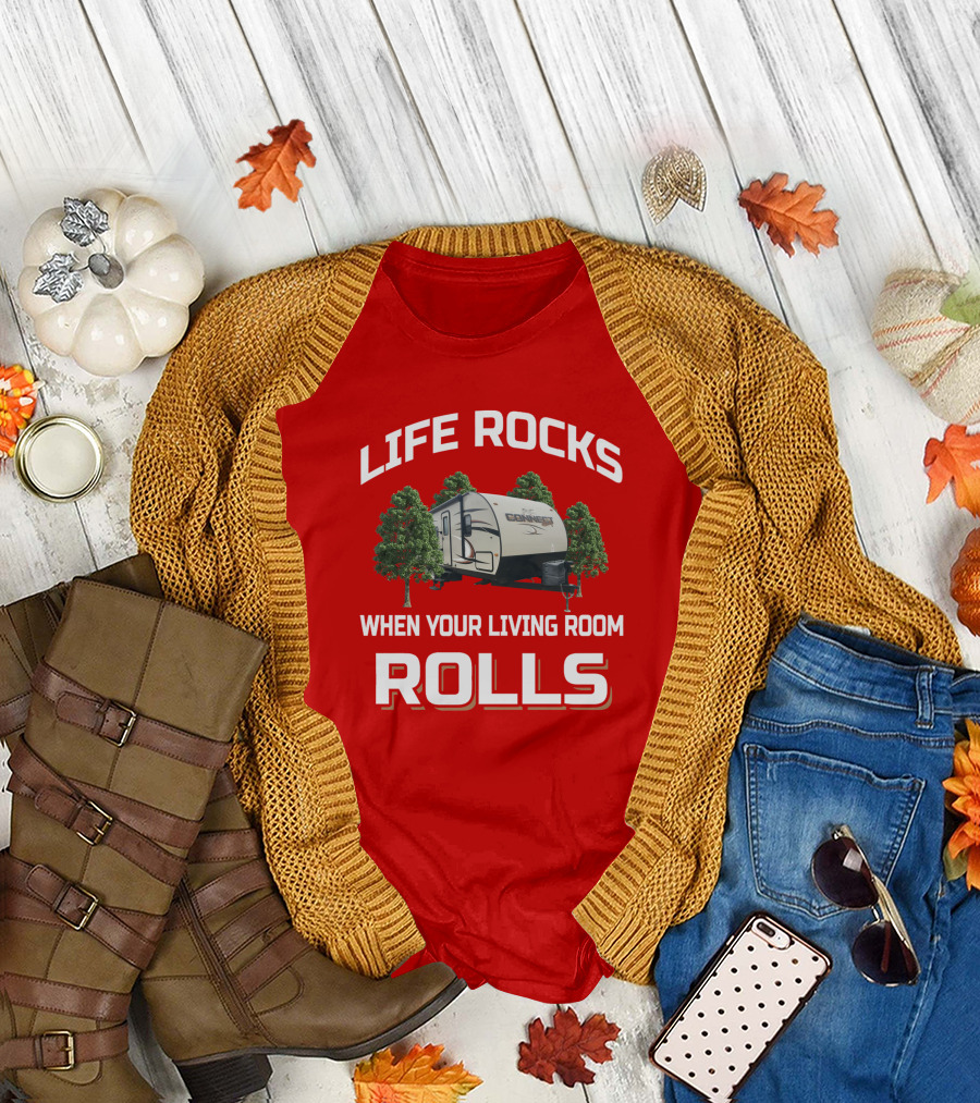 LIFE ROCKS WHEN YOUR LIVING ROOM ROLLS KZ Spree Connect T-Shirt