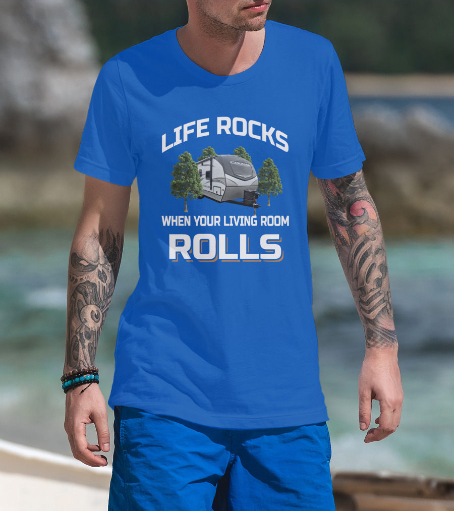 Life Rocks When Your Living Room Rolls Cougar 22Rbs T-Shirt
