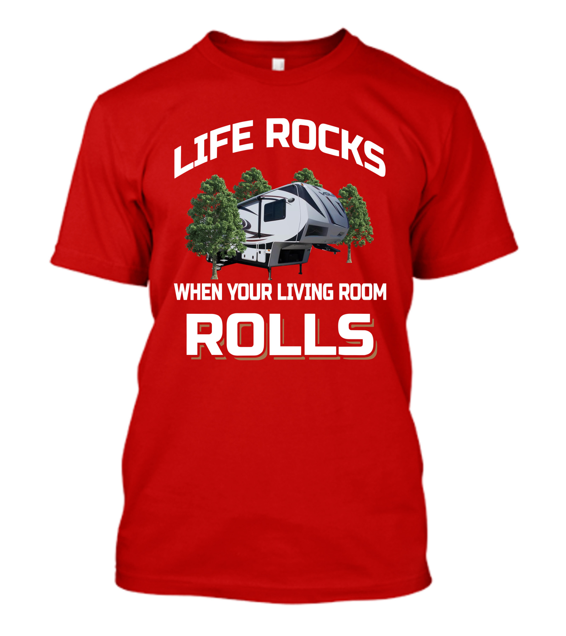 Life Rocks When Your Living Room Rolls Voltage 3905 T-Shirt