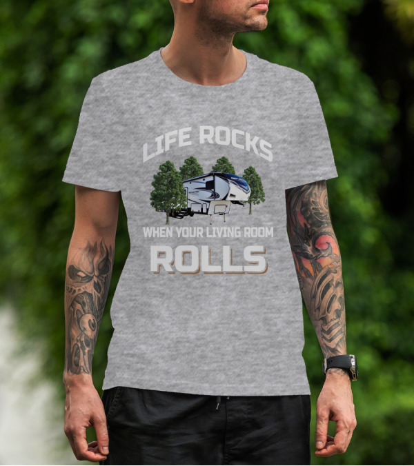 LIFE ROCKS WHEN YOUR LIVING ROOM ROLLS GD Reflection 311BHS T-Shirt