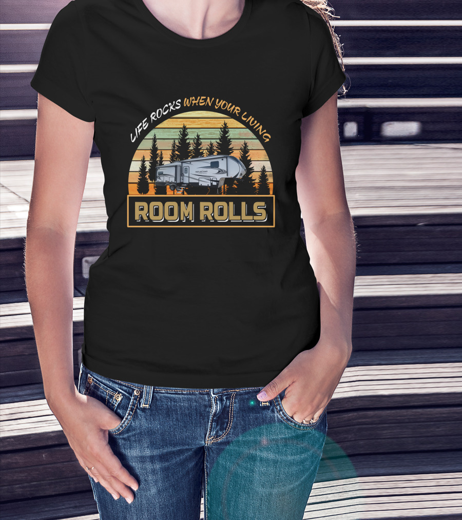Life Rocks When Your Living Room Rolls Reflection 320 MKS T-Shirt