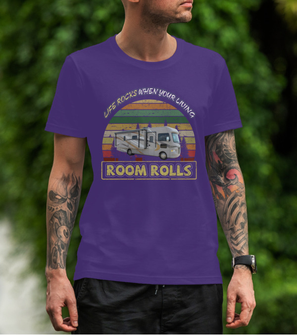 LIFE ROCKS WHEN YOUR LIVING ROOM ROLLS Thor ACE 27-1 T-Shirt
