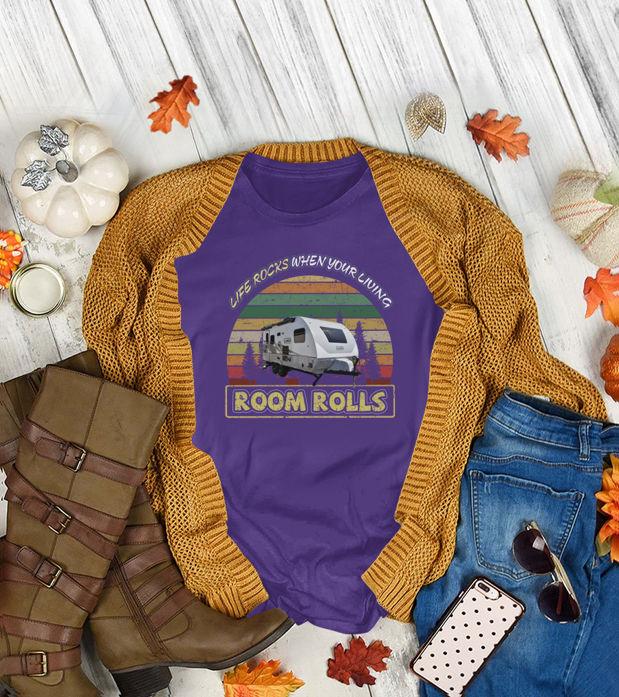 Lance Camper Life Rocks When Your Living Room Rolls 1685 T-Shirt
