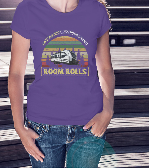 LIFE ROCKS WHEN YOUR LIVING ROOM ROLLS MOMENTUM 28G T-Shirt