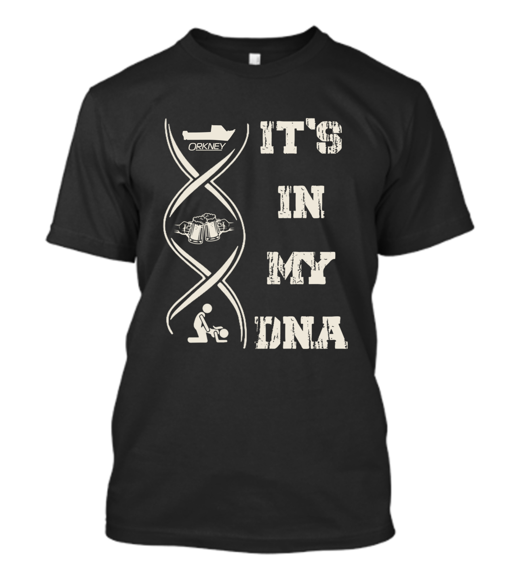 Orkney It's In My DNA Boat Beer Football T-Shirt
