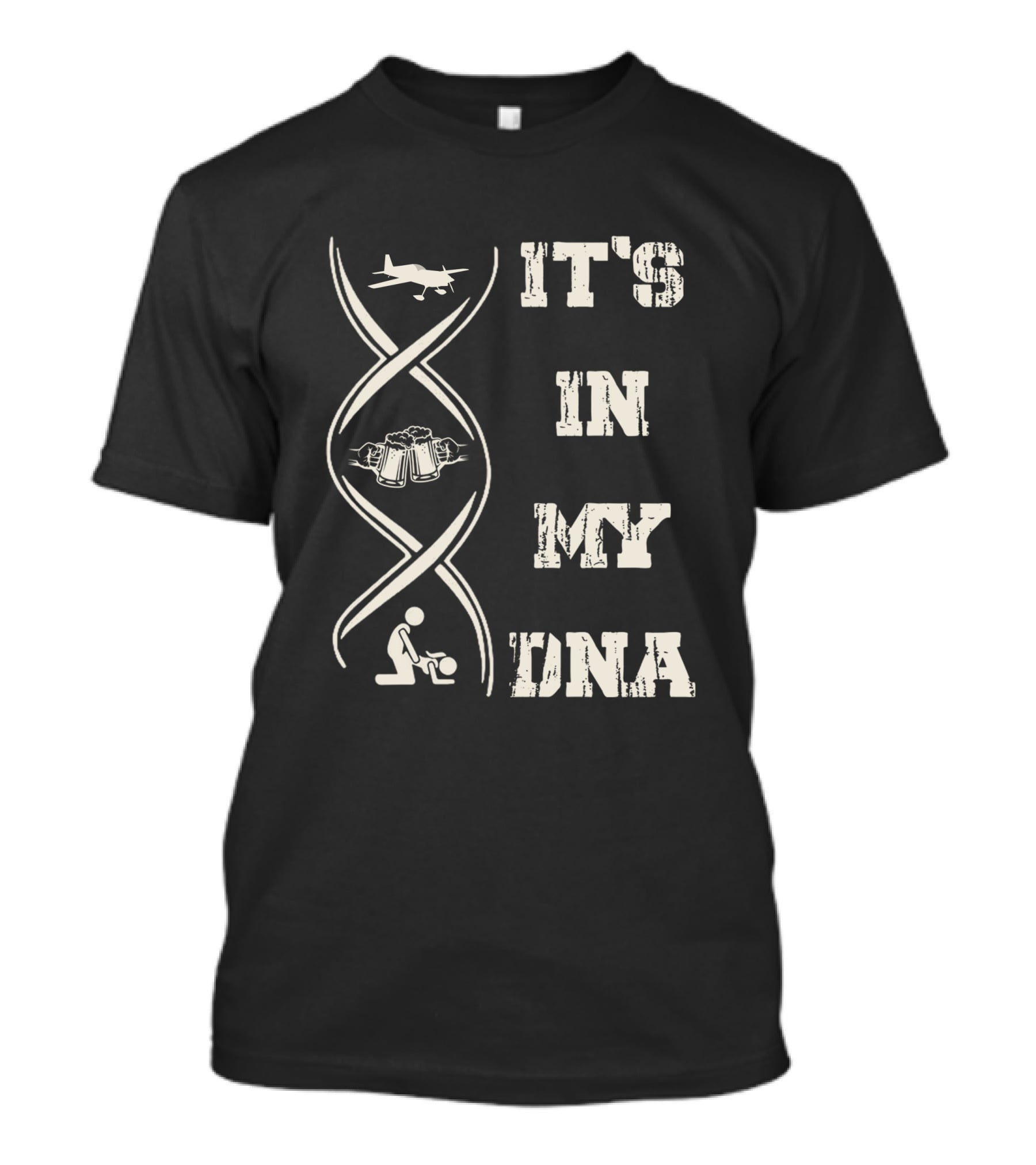 Skywing RC Plane Flying Beer Drinking It's In My DNA T-Shirt