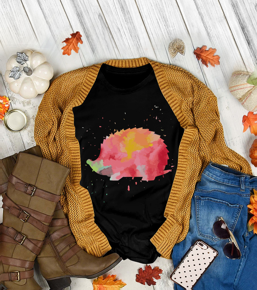 Hedgehedge Colorful Minimalist Fashion T-Shirt