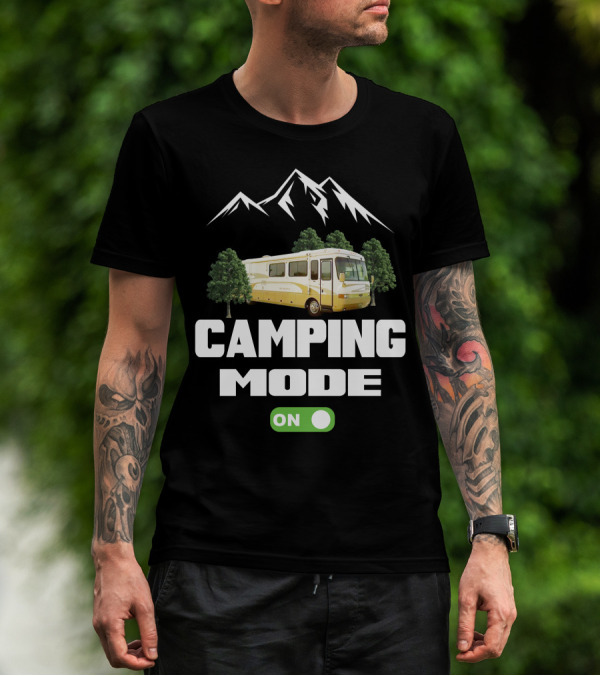 Camping Mode On Safari Zanzibar Mountain RV Adventure T-Shirt