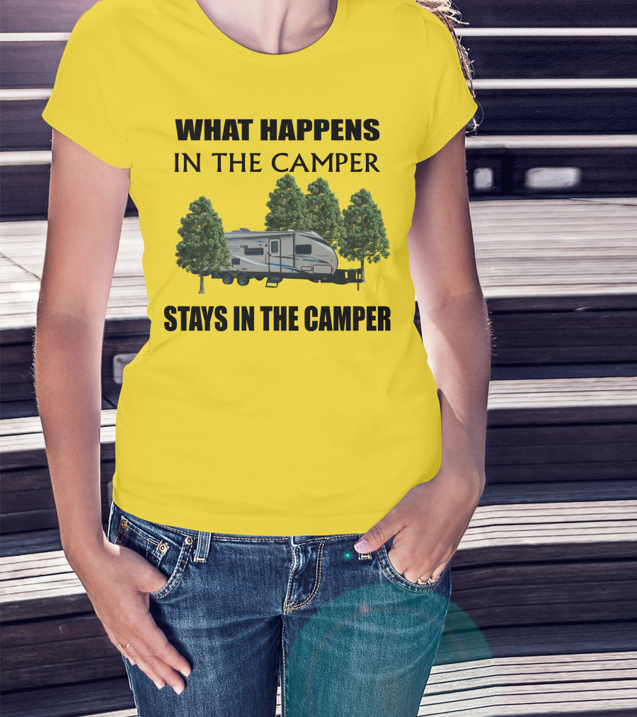 What Happens In The Camper Stays In The Camper Coachman 184 BHS T-Shirt