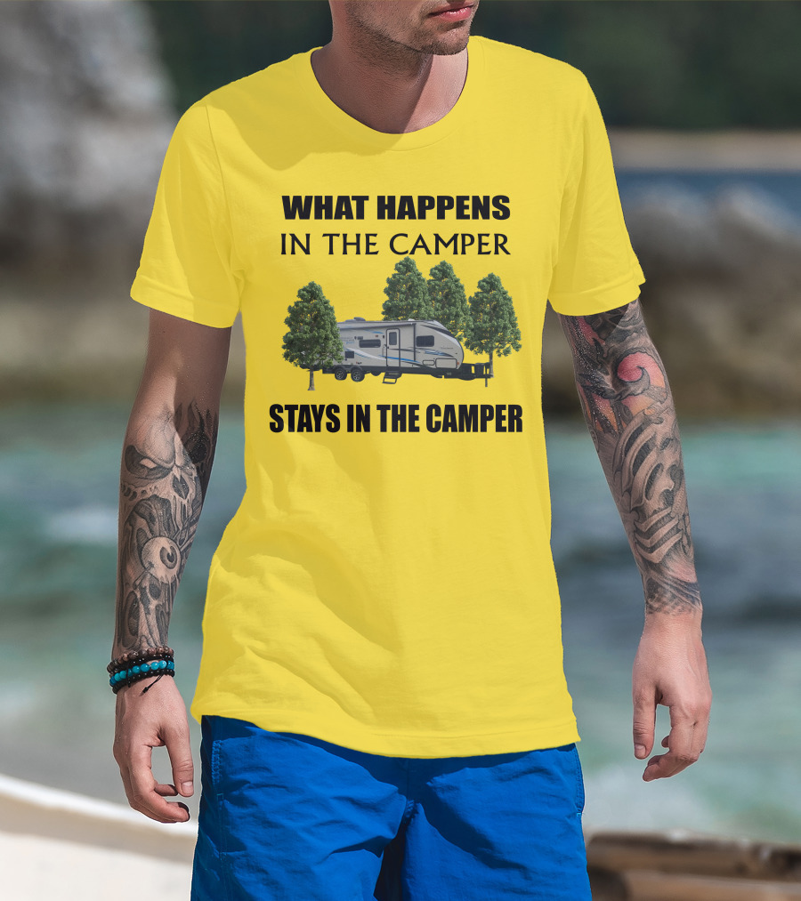 What Happens In The Camper Stays In The Camper Coachman 184 BHS T-Shirt