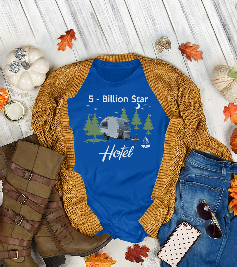 5 Billion Star Hotel NuCamp T@B CS Camper Forest Scene T-Shirt