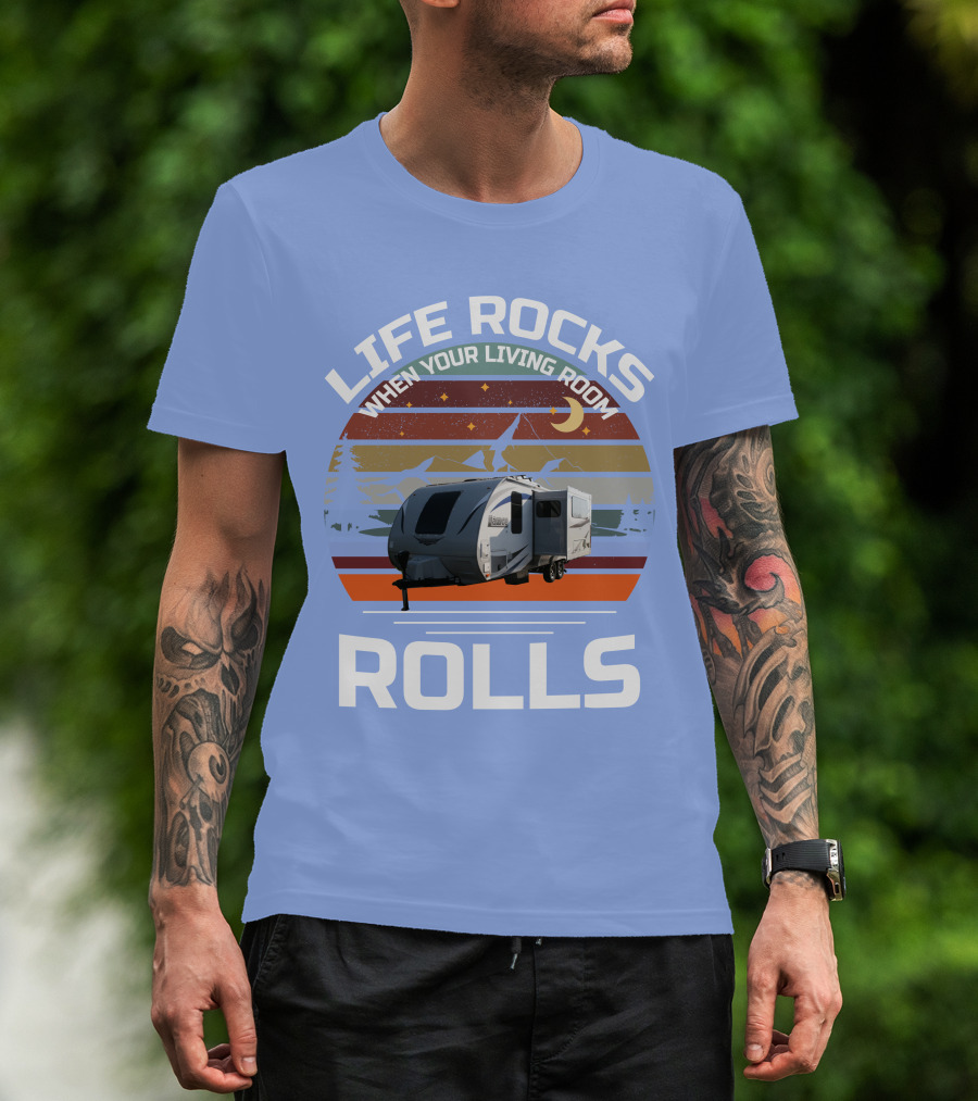 Lance Campers Home Is Where You Park It Retro Camper Adventure T-Shirt