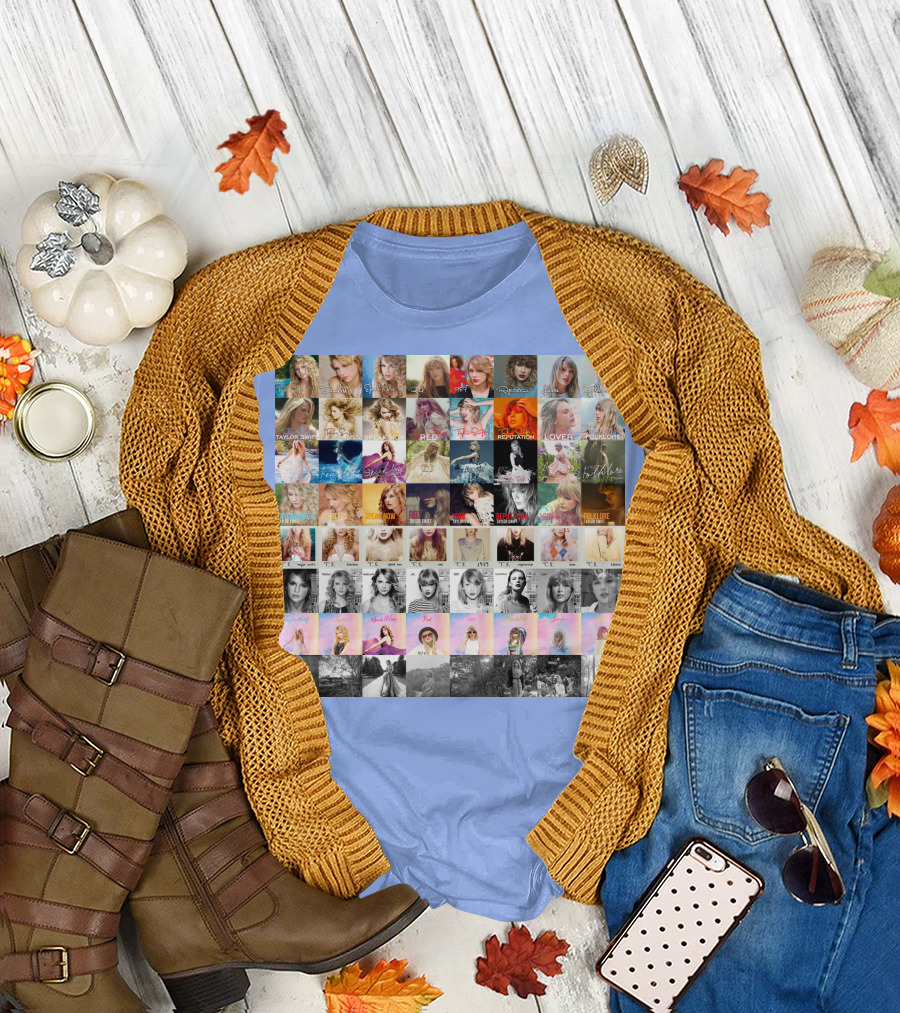 Taylor Swift Album Covers Through Each Era's T-Shirt