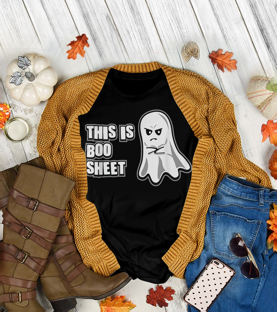 This Is Boo Sheet Angry Ghost Halloween Humor T-Shirt