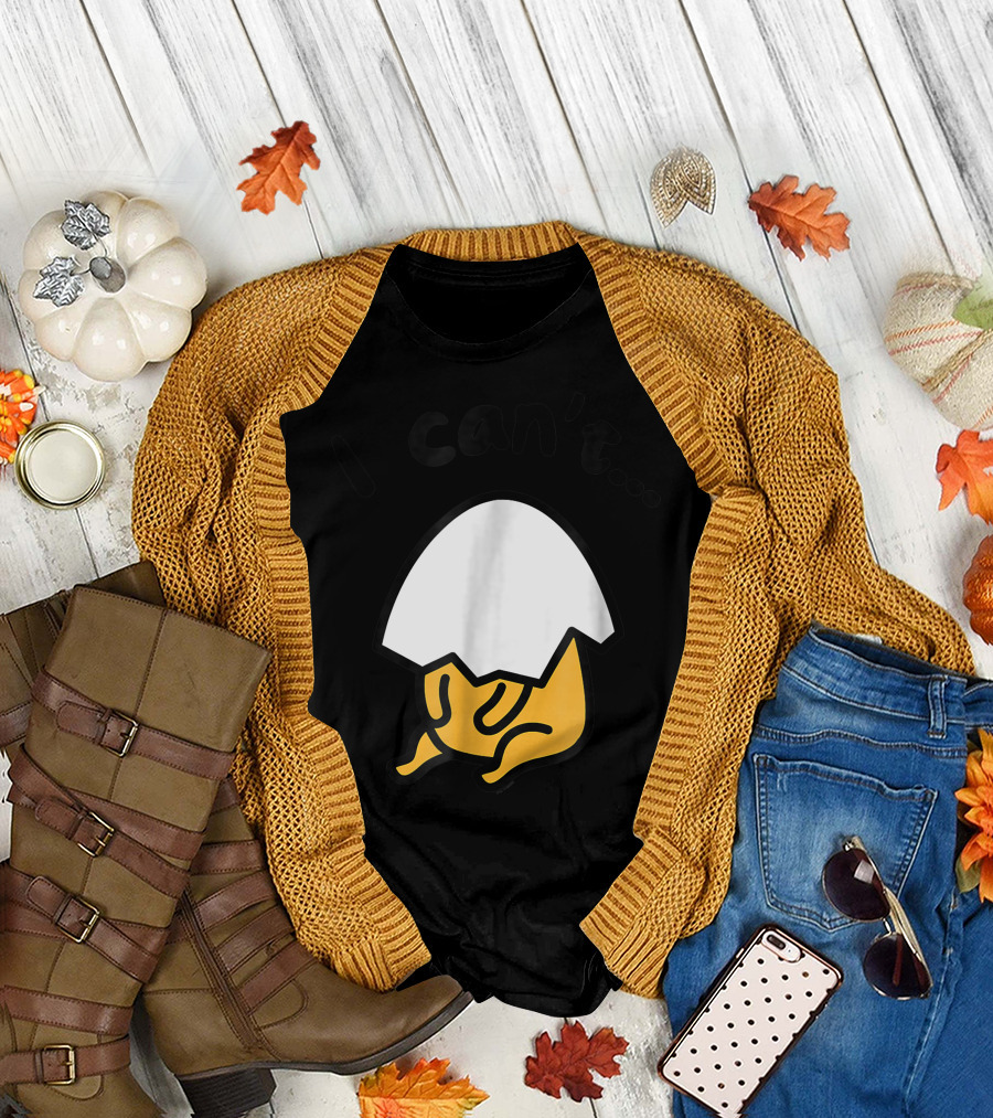 Gudetama Lazy Egg I Can't Sad Shell T-Shirt