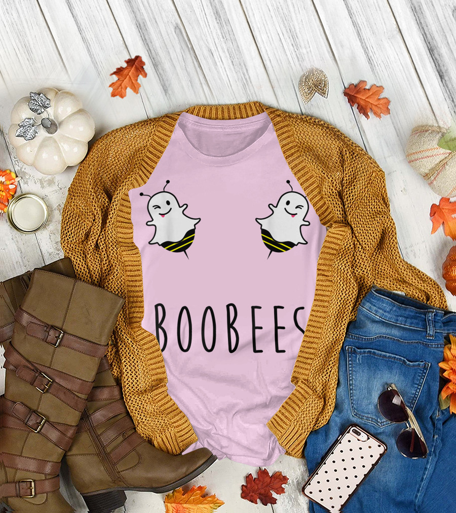 Boo Bees Halloween Funny Ghost Bees T-Shirt