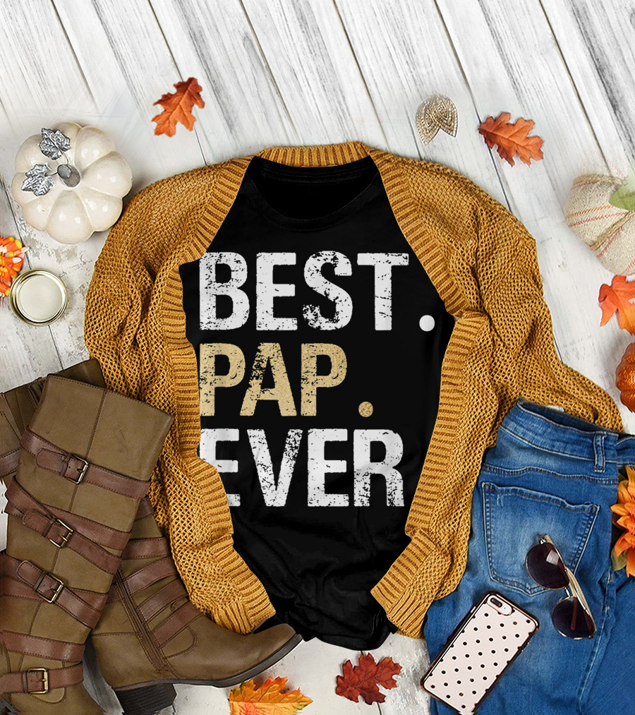 BEST PAP EVER FROM GRANDDAUGHTER GRANDSON T-Shirt