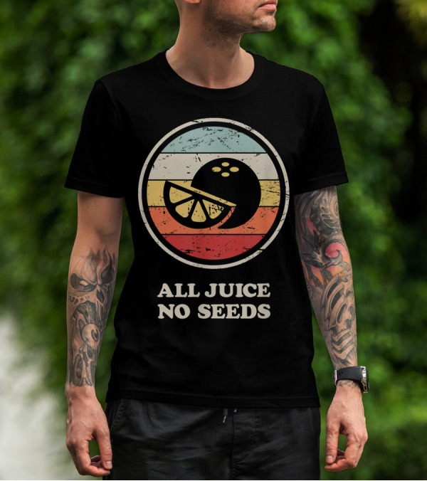 All Juice No Seeds Funny Vasectomy Recovery Present Retro Vintage T-Shirt