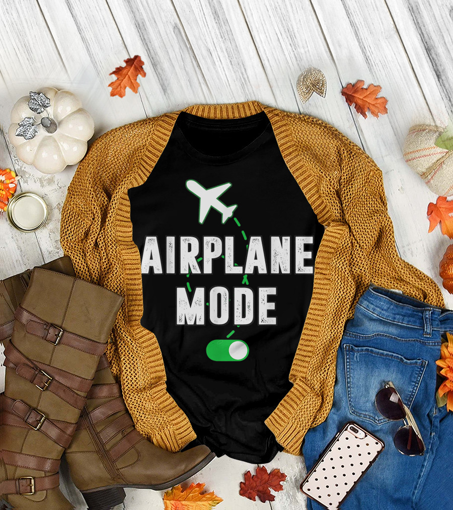 Airplane Mode On Vacation Summer Airplane Icon Switch T-Shirt