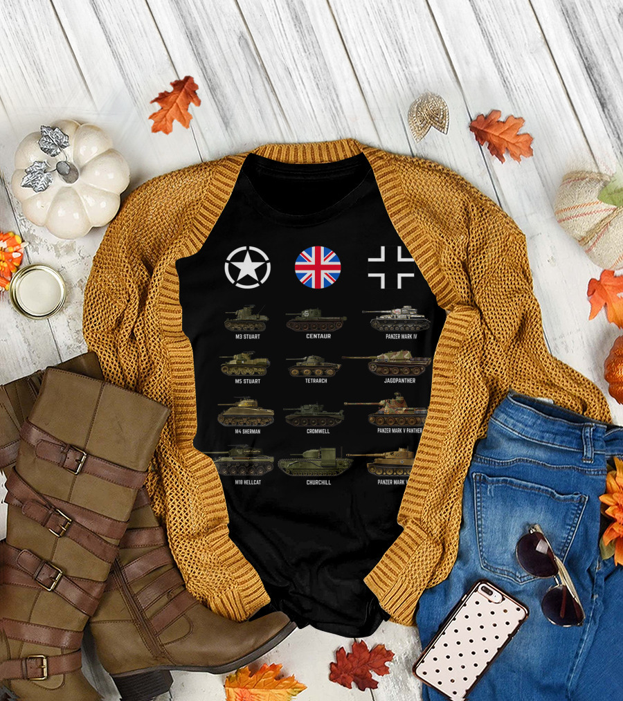 WW2 Tanks M3 Stuart M5 Stuart M4 Sherman M18 Hellcat Centaur Tetrarch Cromwell Churchill Panzer Mark IV Jagdpanther Panzer Mark V Panther Panzer Mark 