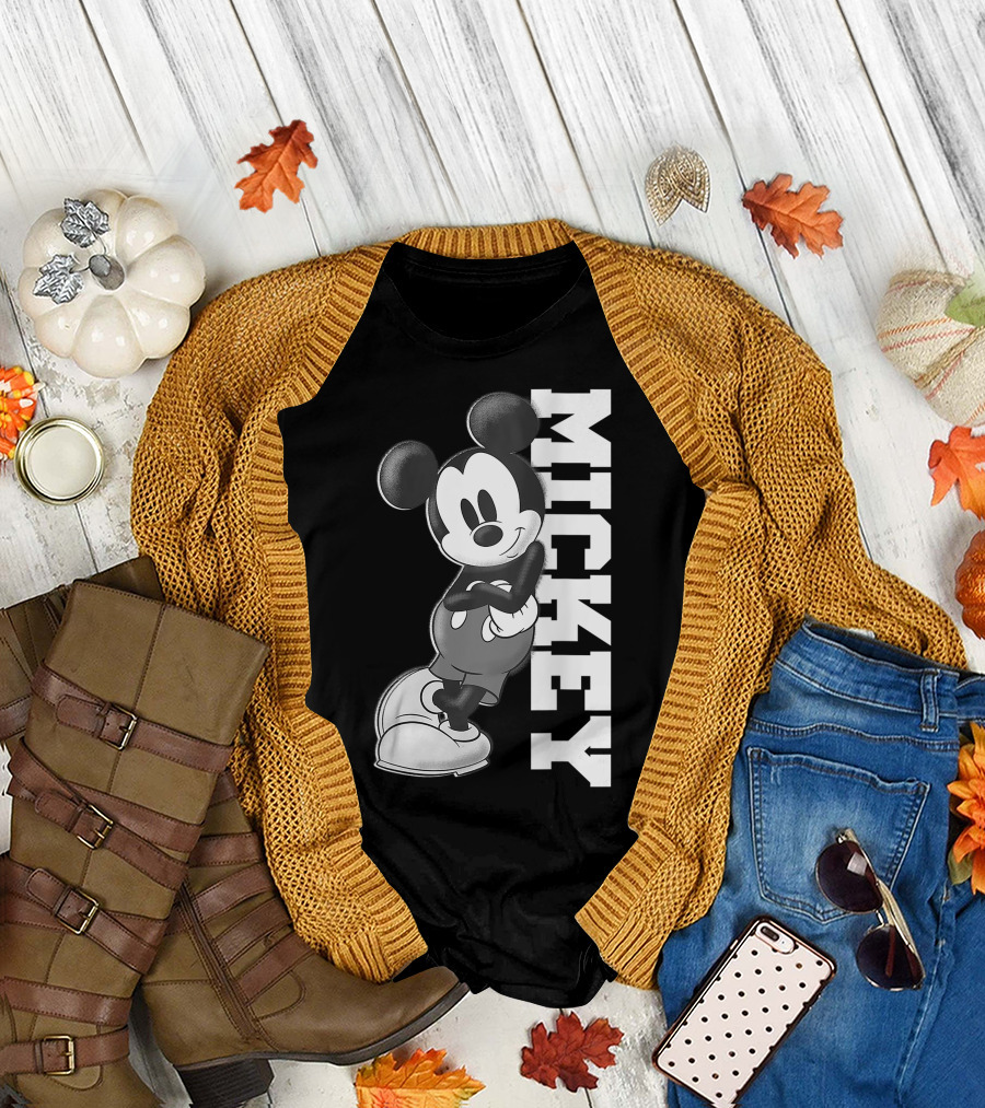 Mickey Mouse Leaning Pose with Classic T-Shirt