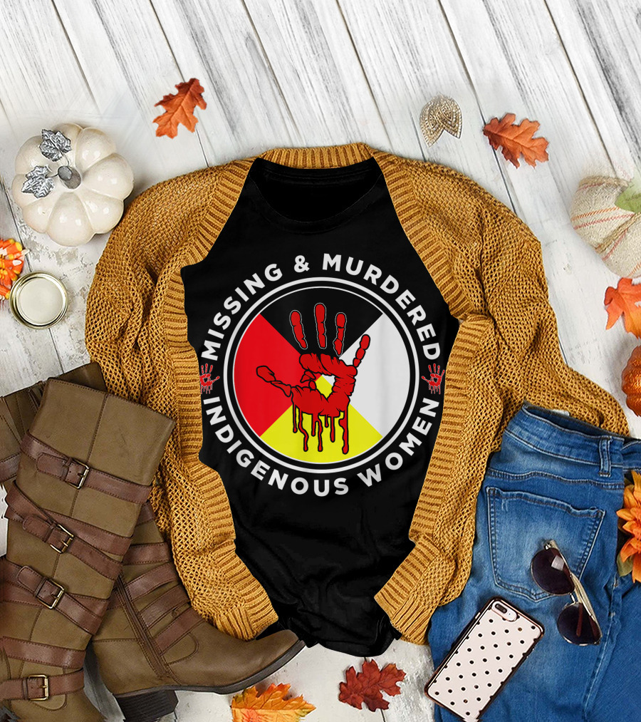 Missing and Murdered Indigenous Women Medicine Wheel MMIW T-Shirt