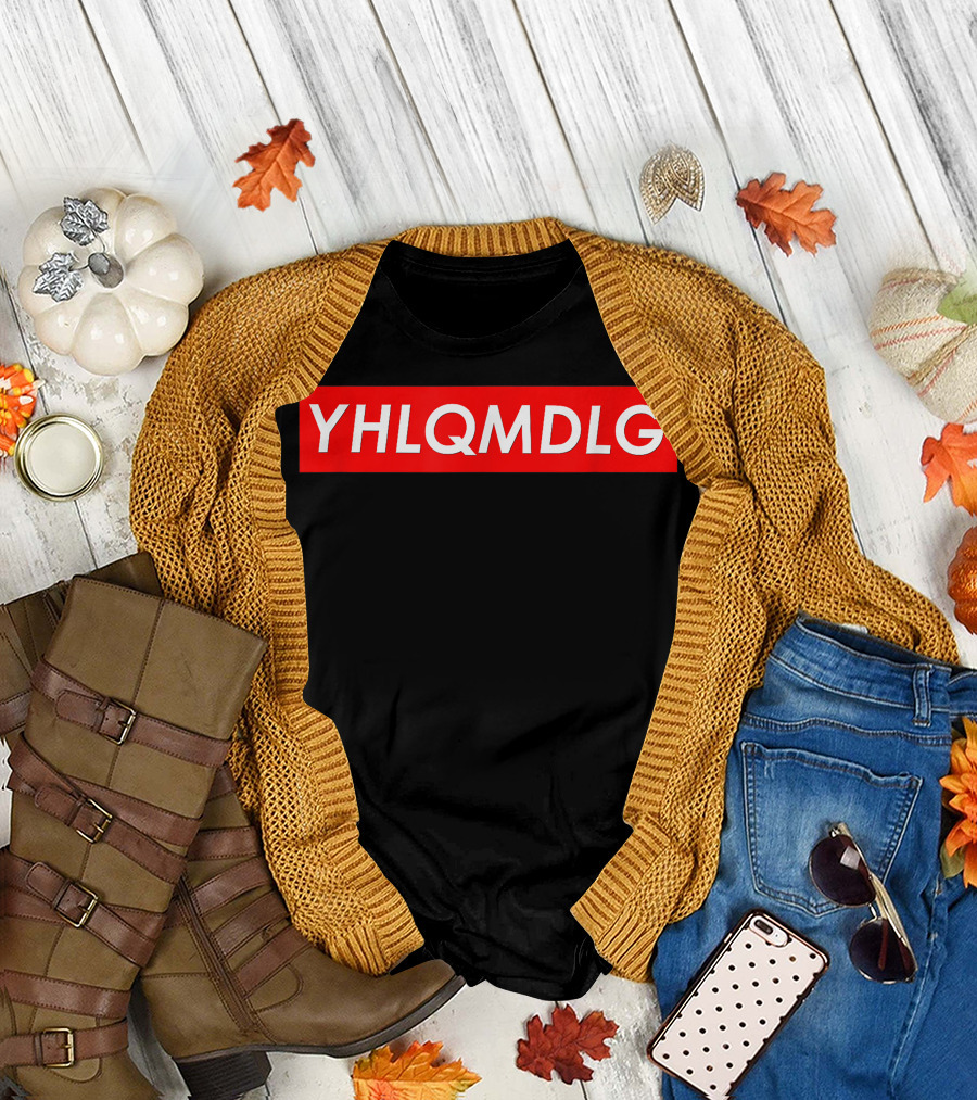 Mens YHLQMDLG Red Box Logo T-Shirt