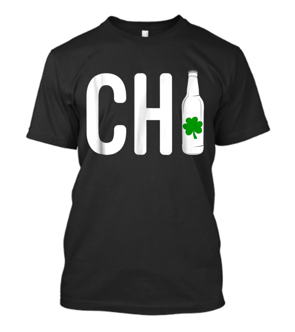 CHI Shamrock Irish Beer Drinker Chicago T-Shirt