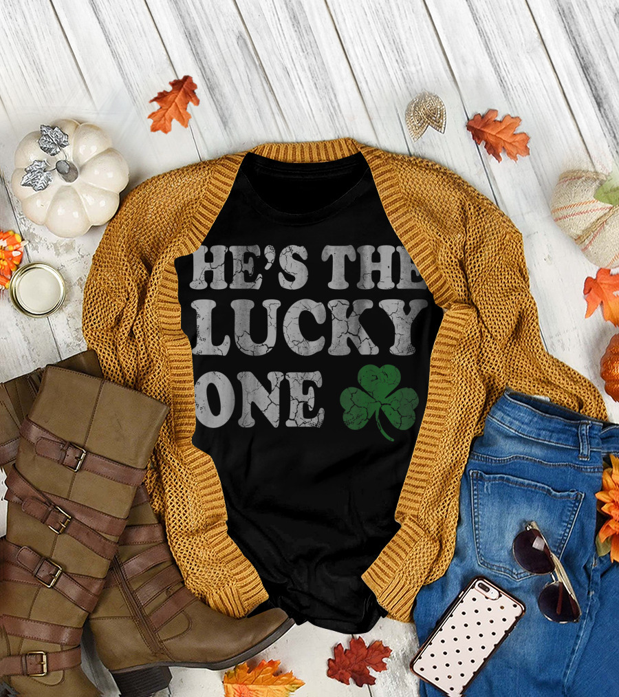He's The Lucky One Shamrock Couples T-Shirt