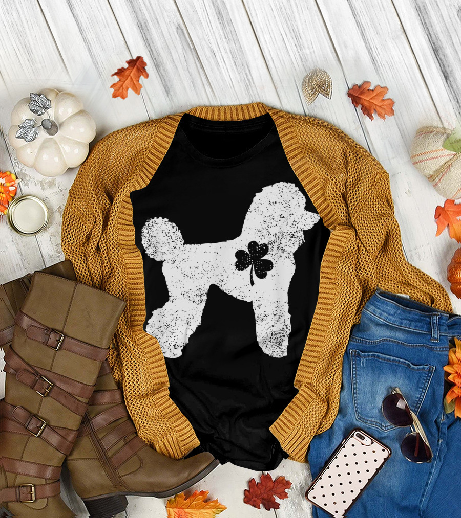 Poodle Shamrock Pet Dog Lover St. Patrick's Day T-Shirt
