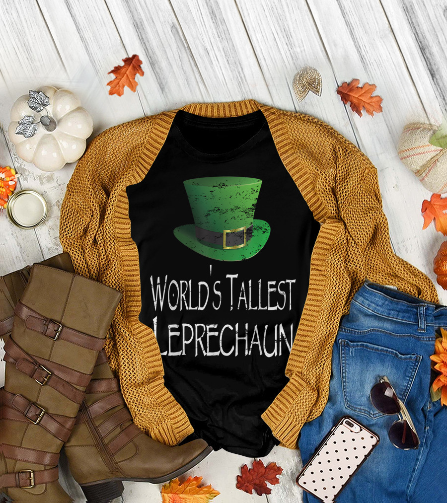 World's Tallest Leprechaun Green Hat T-Shirt