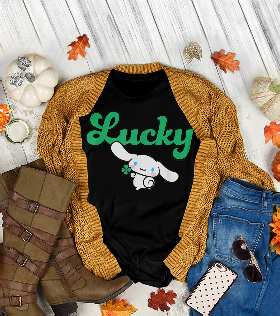 Cinnamoroll Lucky Clover St Patty Day Green T-Shirt
