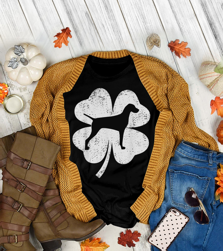 Lucky Irish Shamrock Vizsla T-Shirt
