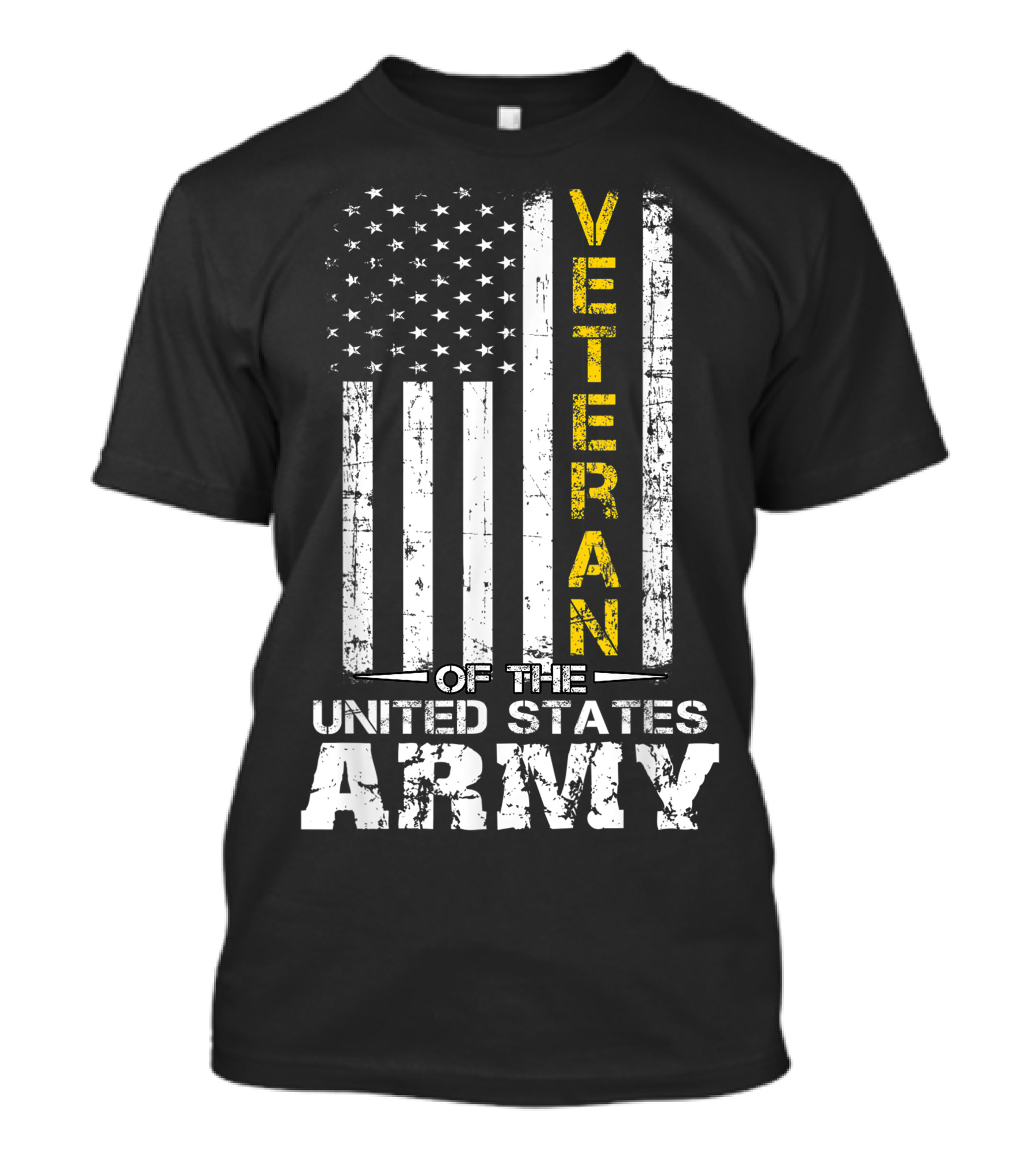 Veteran United States Army Veteran Of The United States Army Gold T-Shirt