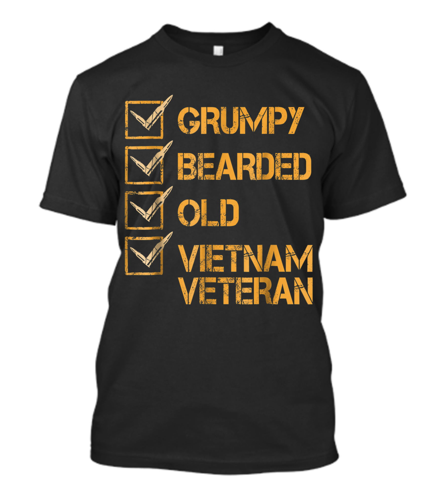 Grumpy Bearded Old Vietnam Veteran T-Shirt