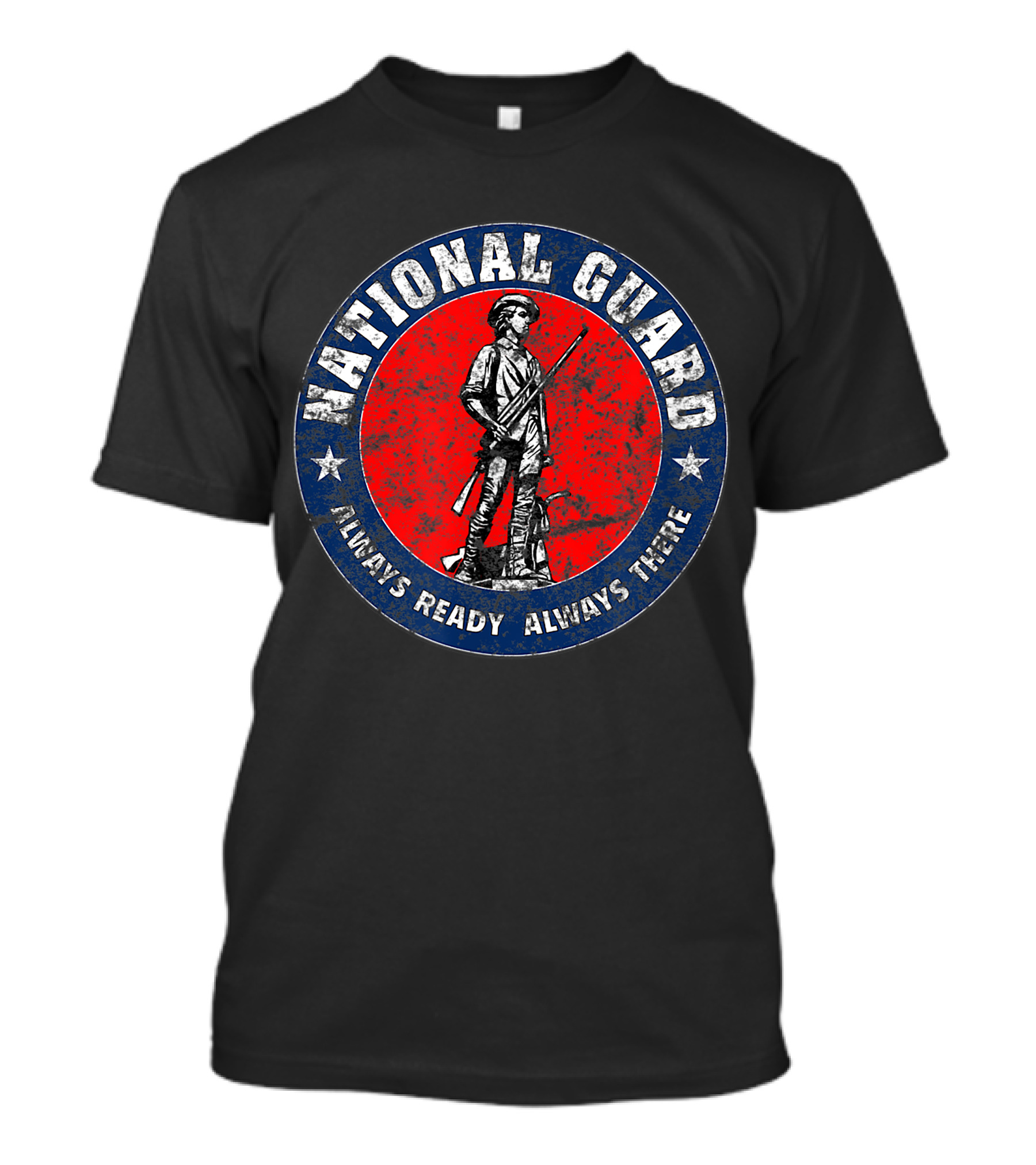 National Guard Always Ready Always There Vintage US Veteran T-Shirt