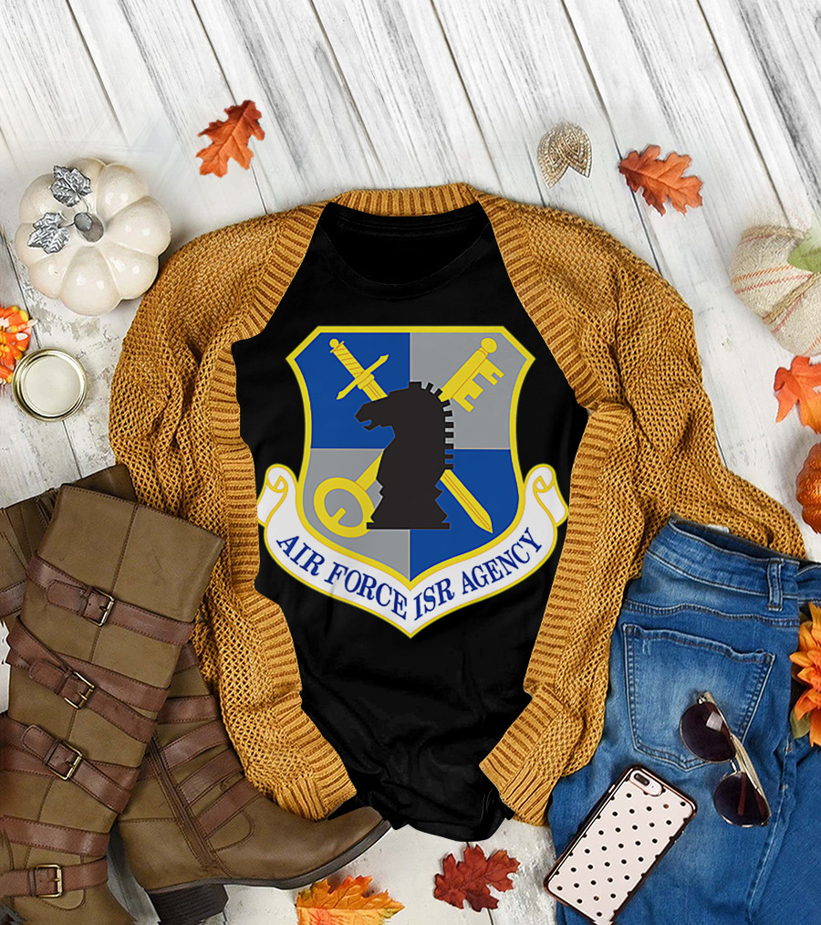 Air Force ISR Agency Intelligence Veteran Military Emblem T-Shirt