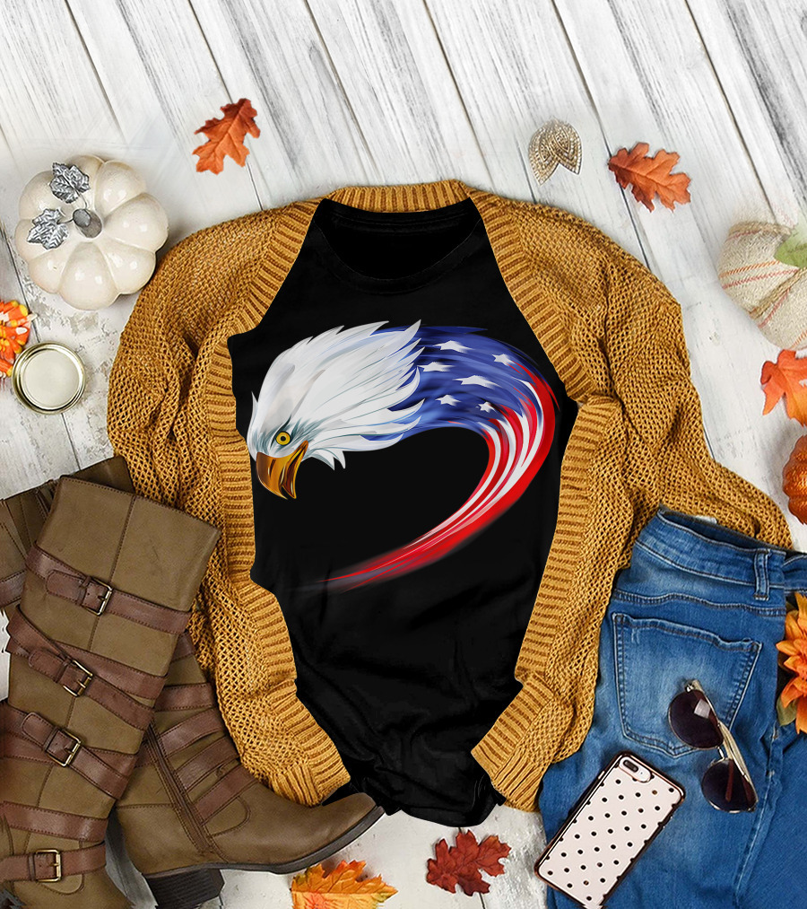 American Eagle USA Flag for Veteran Day T-Shirt