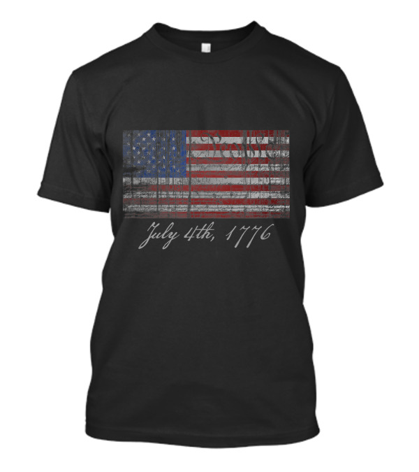 July 4th 1776 American Flag Declaration USA Pride America T-Shirt