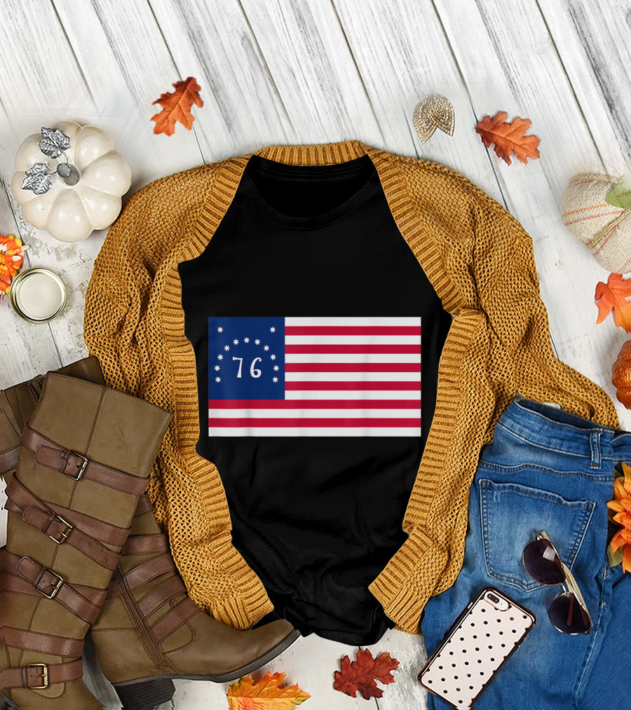 American Revolutionary Flag 1776 Bennington T-Shirt