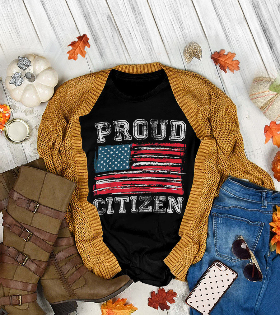 Proud Citizen American Flag Swearing In Ceremony T-Shirt