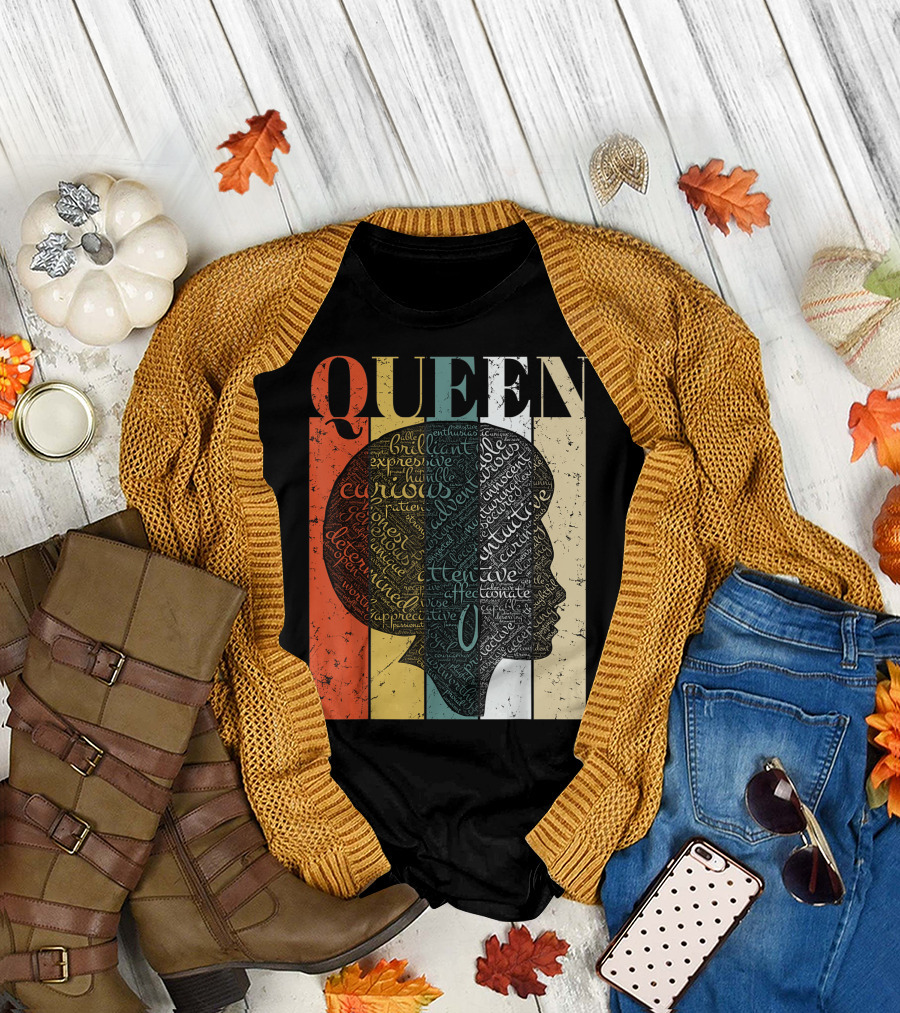 QUEEN African American Queen Black History Urban Soul T-Shirt